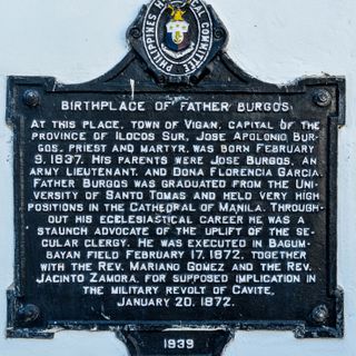 Birthplace of Father Burgos historical marker