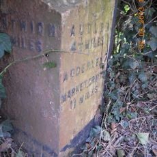 Milepost, near Batherton Boundary