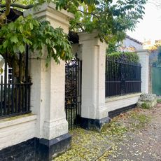 Front Garden Walls, Railings, Piers, Gate And Mounting Block To Numbers 105-111