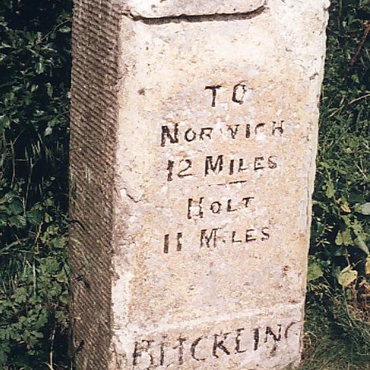 Milestone On North Side Of B1354 Approx 280M West Of Flashpit Farmhouse