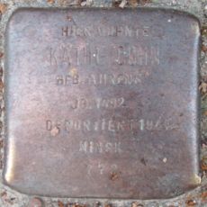 Stolperstein dedicated to Käthe Cohn