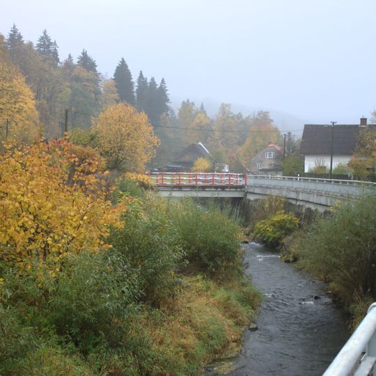 Most přes Opavici k čp. 57 v Hejnově