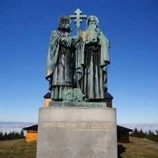 Statue of Saints Cyril and Methodius on Radhošť