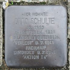Stolperstein à la mémoire d’Otto Schulte
