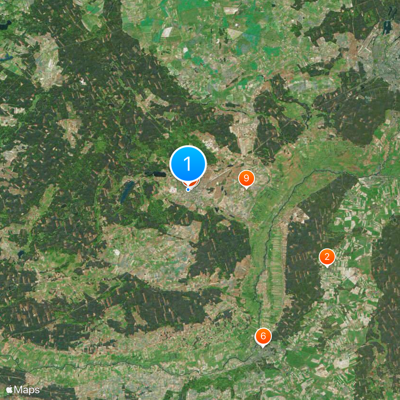 Trzcianka Map
