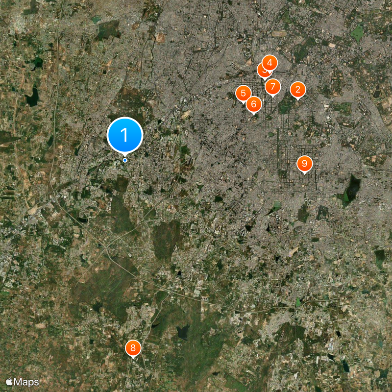 Global Village Tech Park Mapa