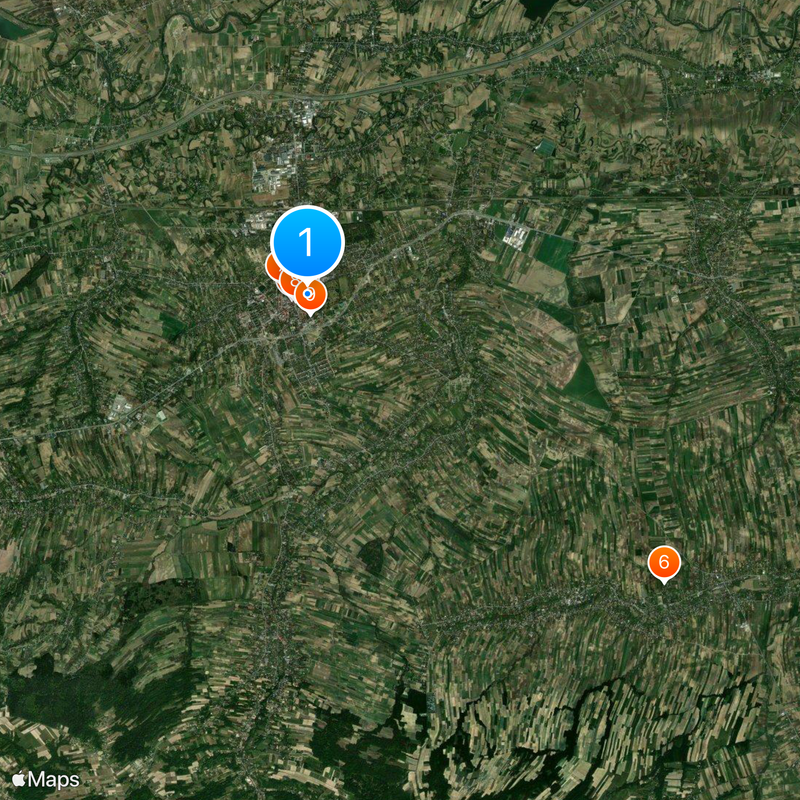 Zamek w Łańcucie Mapa