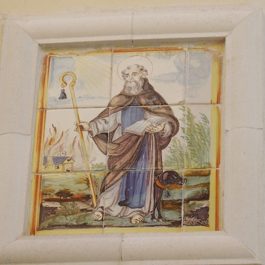 Retablo cerámico de San Antonio Abad