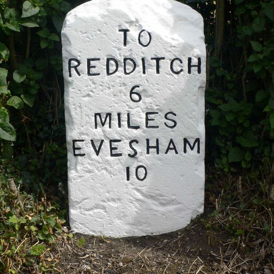 Milestone, Cookhill, between farm entrance & Church Lane