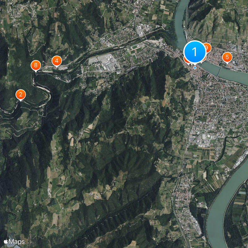 Tournon-sur-Rhône Mappa