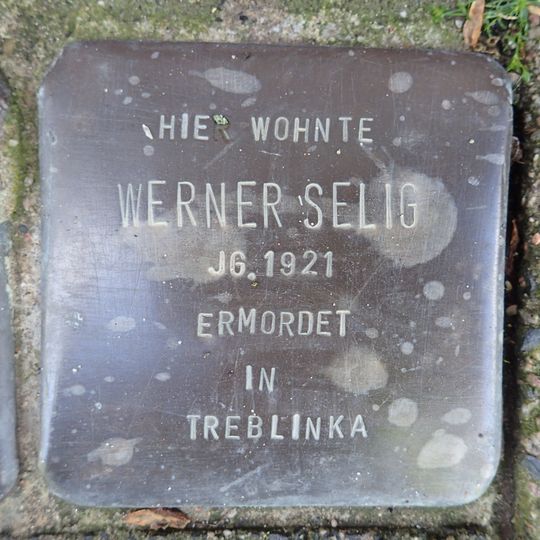 Stolperstein dedicated to Werner Selig