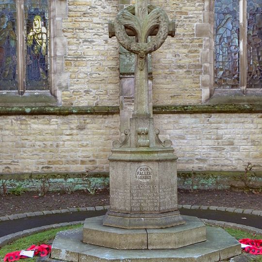 War Memorial Cross in the Grounds of the Church of St Anne, Sale
