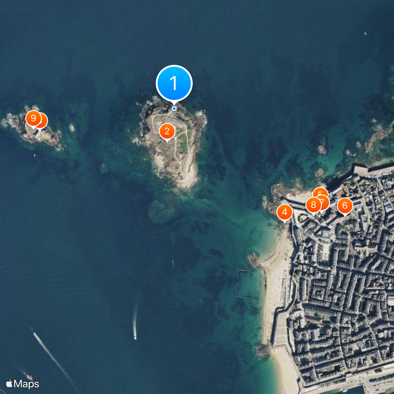 Tomb of Chateaubriand Map