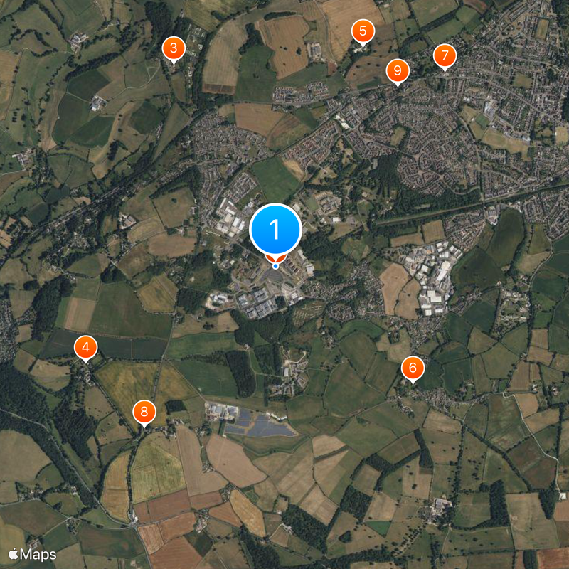 RAF Rudloe Manor Map