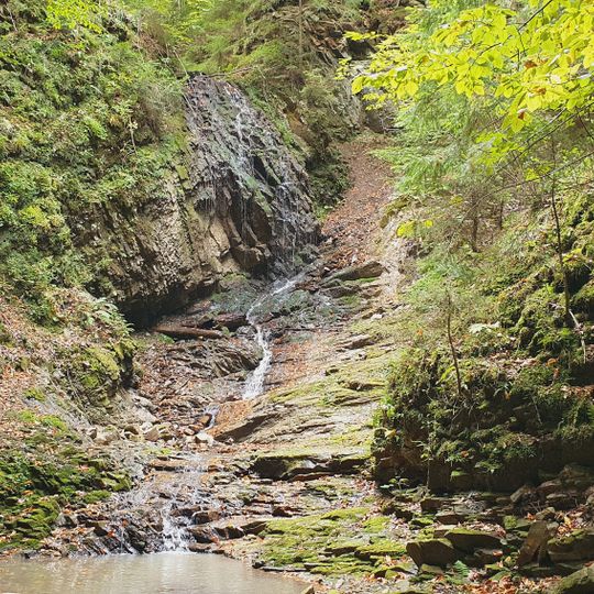 Dovbush and Dzvinka Waterfalls