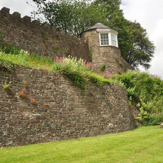 Gazebo in grounds of Laugharne Castle