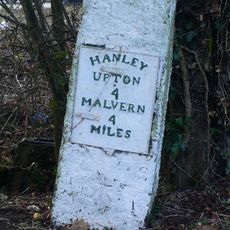 Milestone, by track to Merebrook Farm; 10m E of entrance to Hanley Workshops