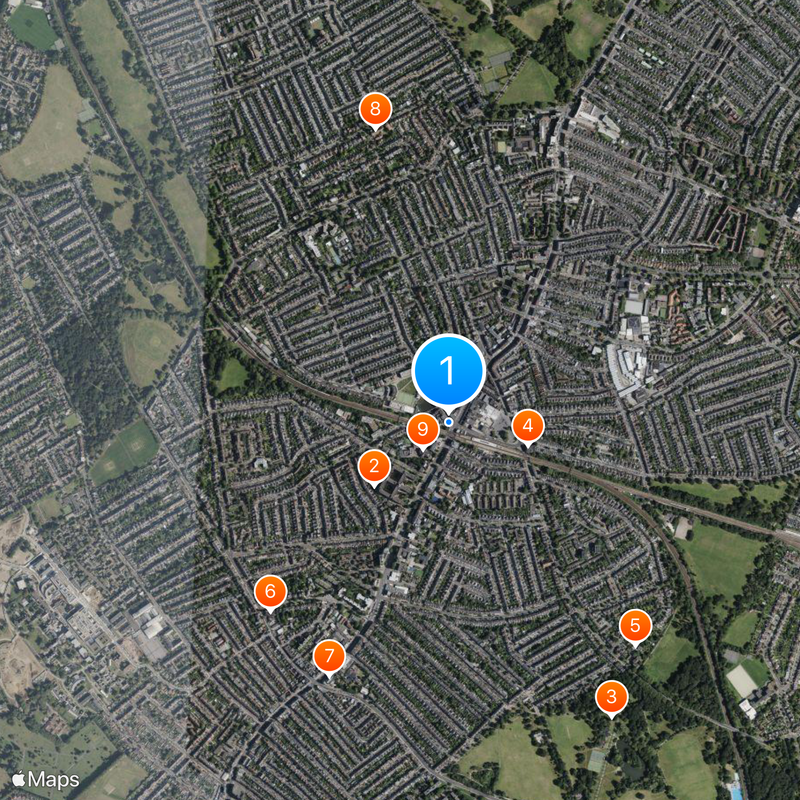 Balham tube station Map