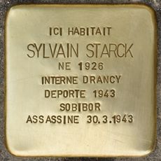 Stolperstein dedicated to Sylvain Starck