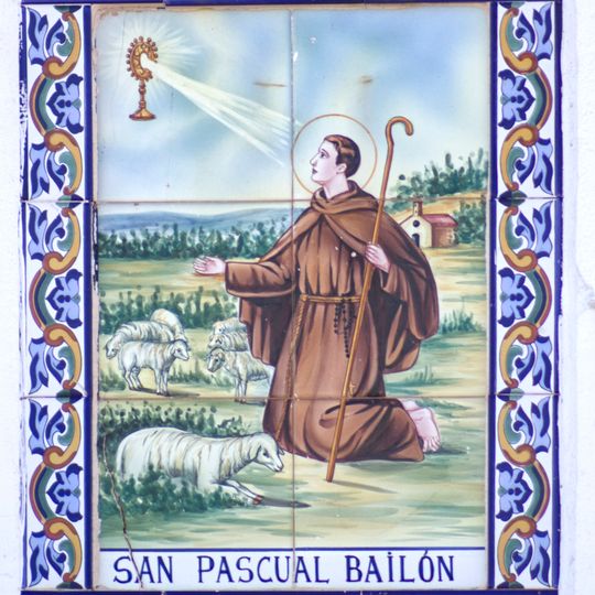 Retablo cerámico de San Pascual Bailón
