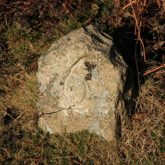 Milestone And Section Of Track Of Granite Tramway On North-West Side Of Road To Haytor, About 90M North-East Of Junction With Road To Green Lane