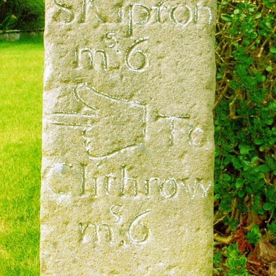 Milestone In South East Corner Of Garden At 245