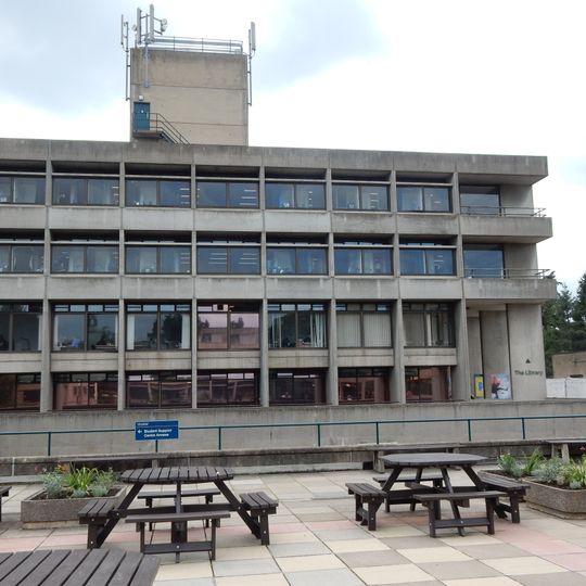 Library And Attached Stairs To Grounds At The University Of East Anglia