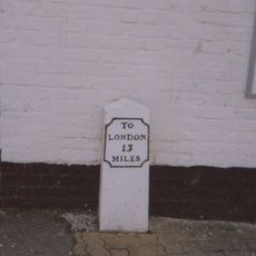 Milestone Outside The Oddfellows Arms Public House
