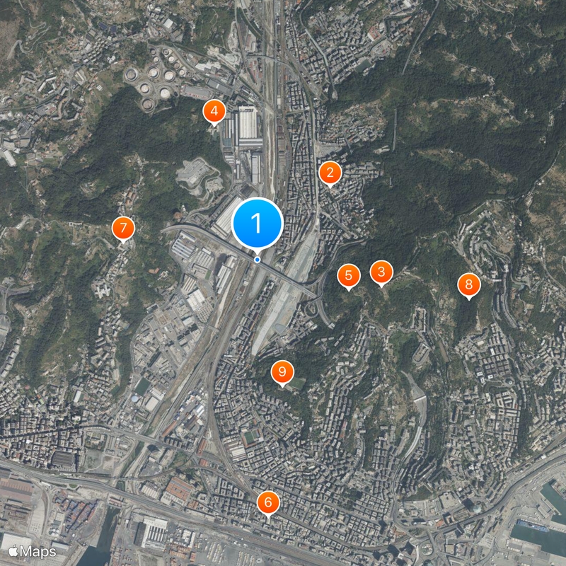 Viaduc Gênes-Saint-Georges Carte