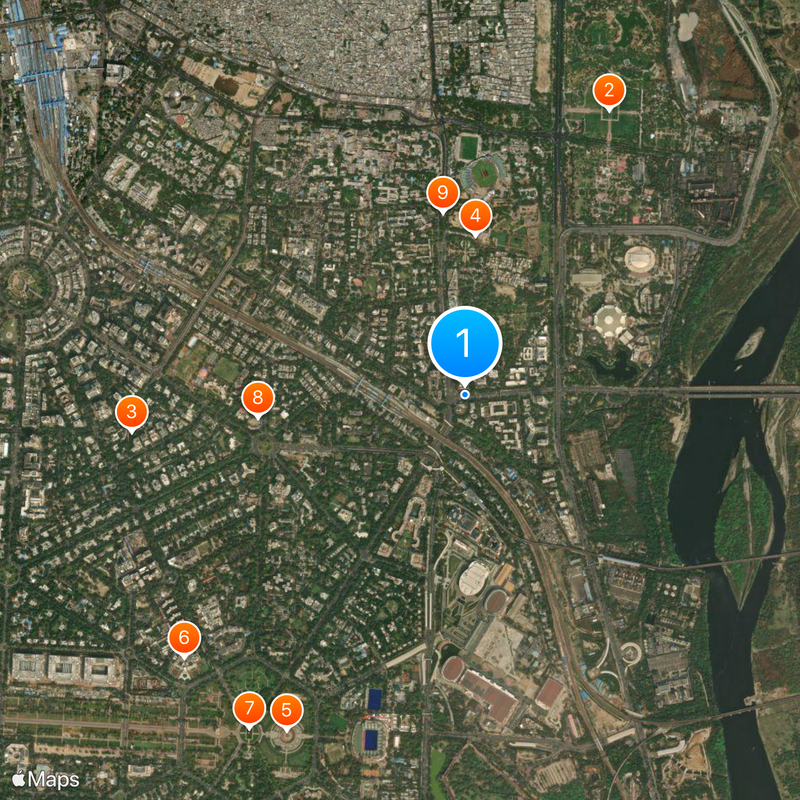 The Institute of Chartered Accountants of India Map