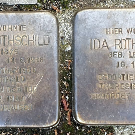 Stolperstein en memoria de Ida Rothschild