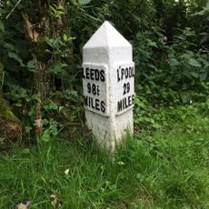 Leeds And Liverpool Canal Milestone Approximately 30 Metres South East Of Hand Lane Bridge