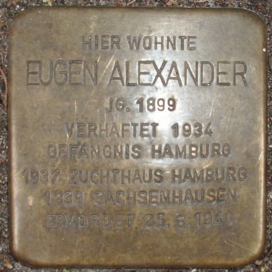 Stolperstein für Eugen Alexander