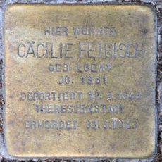 Stolperstein dedicated to Cäcilie Feibisch