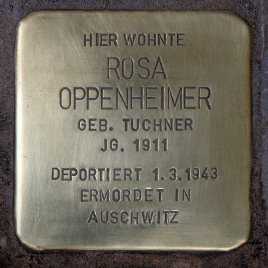 Stolperstein en memoria de Rosa Oppenheimer