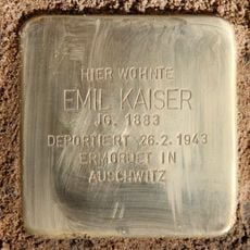 Stolperstein en memoria de Emil Kaiser
