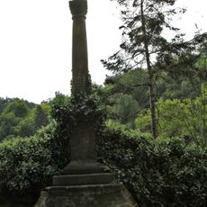 Column with statue of Saint John of Nepomuk in Křivoklát