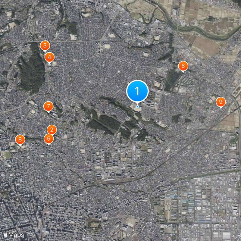 Miyagi Prefecture Sendai Daisan High School Map