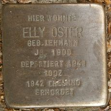 Stolperstein dedicated to Elly Oster