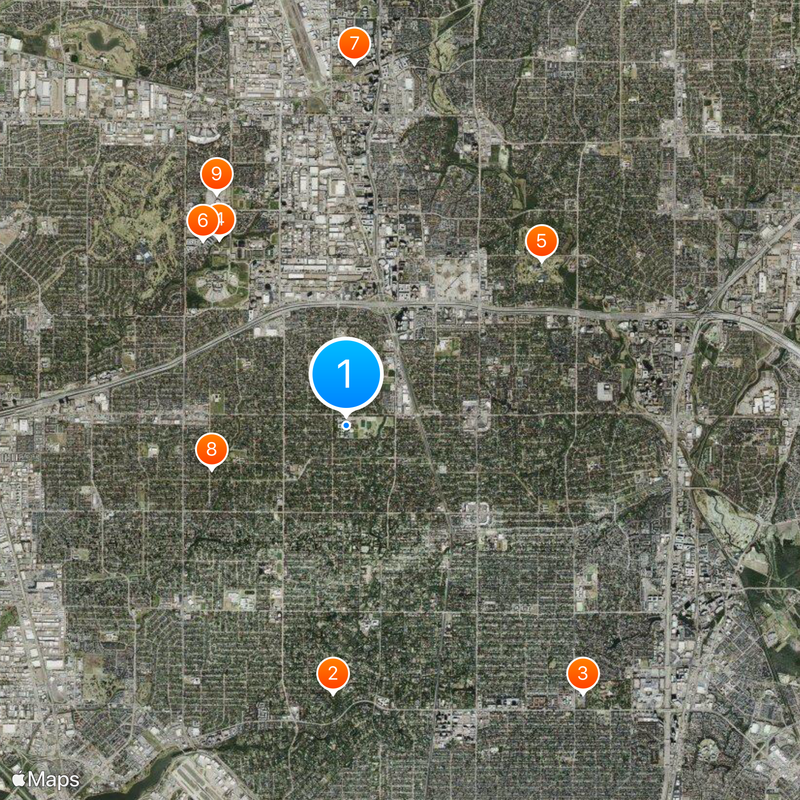 Hockaday School Map
