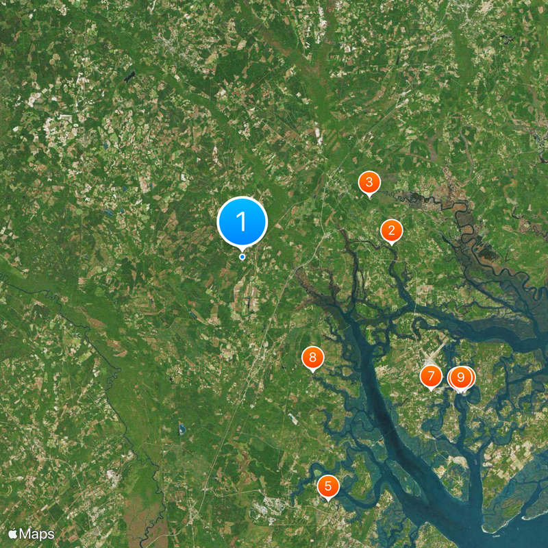 Congaree Golf Club Map