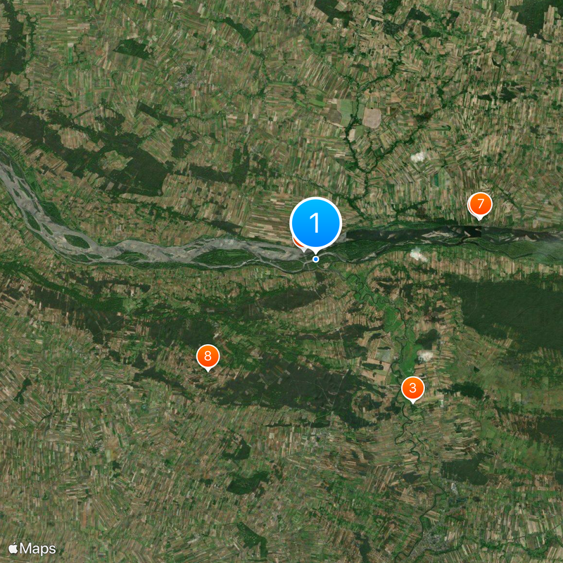 Bzura Map