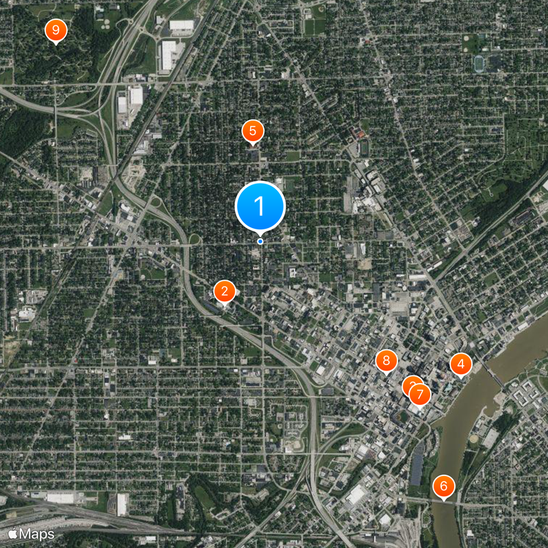 Area codes 419 and 567 Mappa