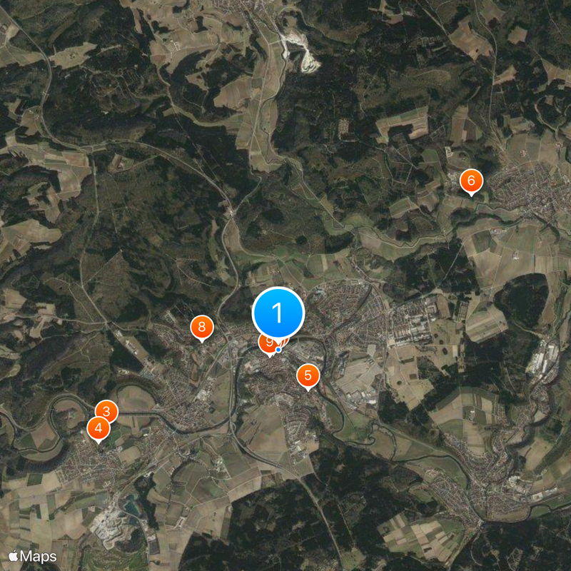 Sigmaringen enclave Map