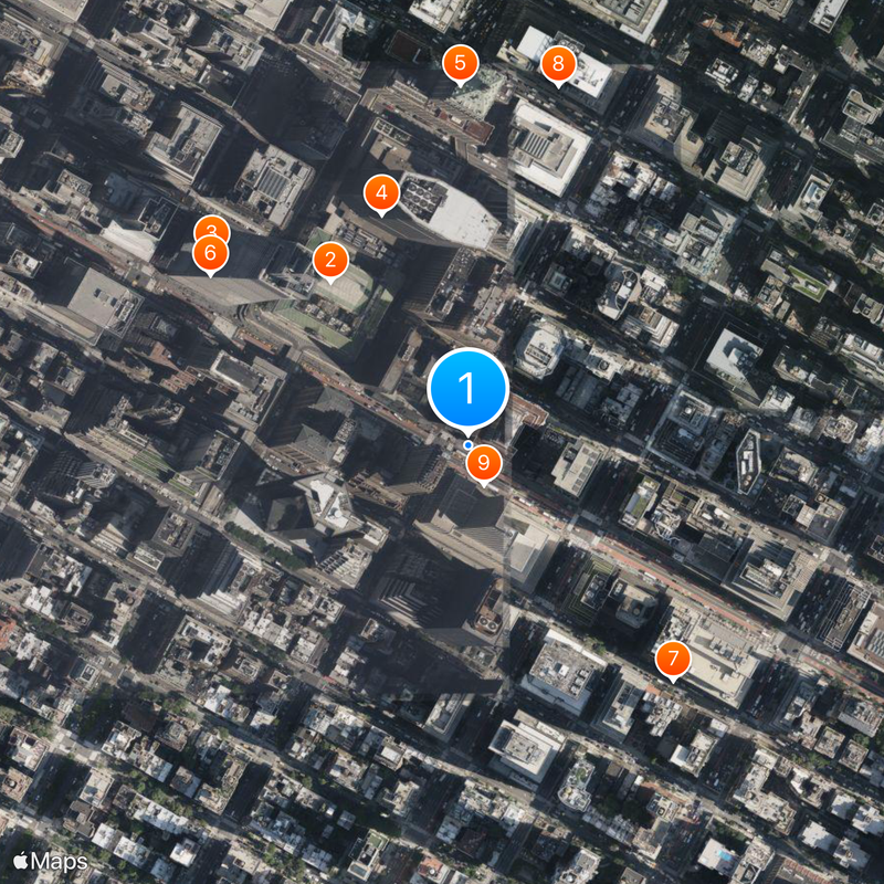 Chrysler Building Kaart