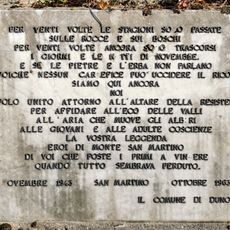 Lastra commemorativa di Valalta