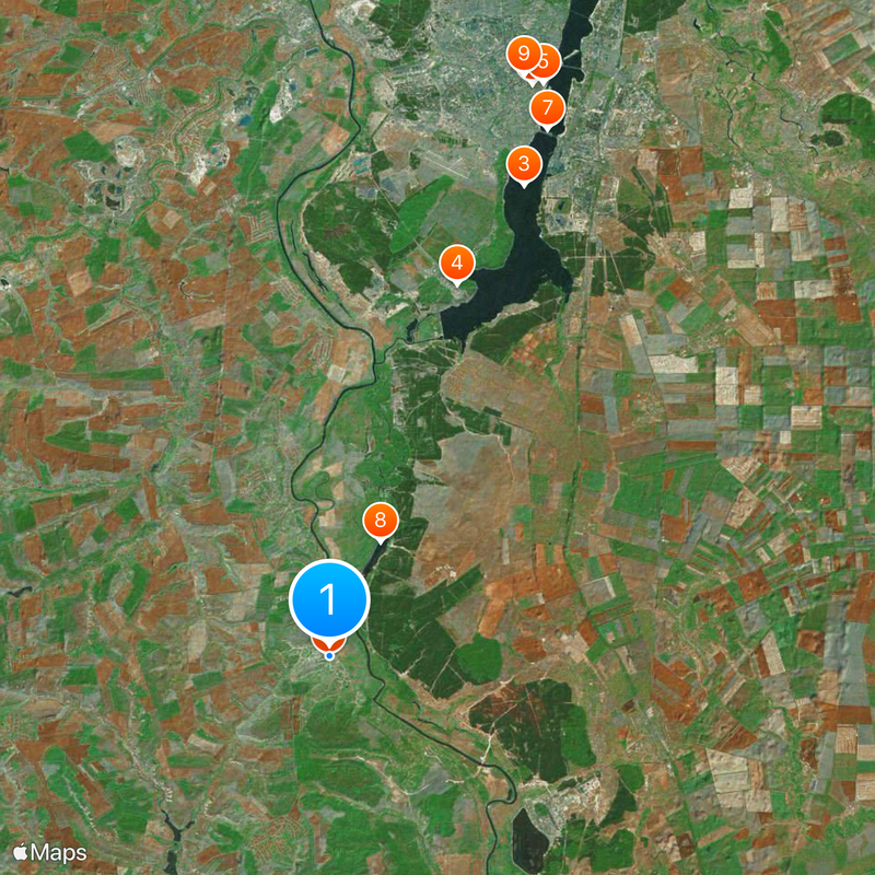 Kostyonki–Borshchyovo archaeological complex Map