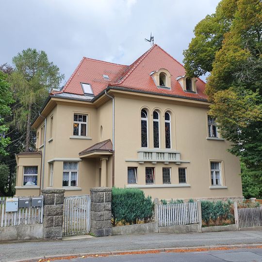 Villa mit Garten und Resten der Einfriedung Goethestraße 15