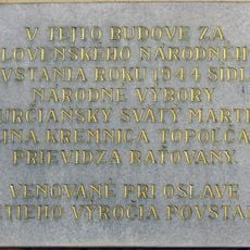 YMCA, tabuľa pamätná