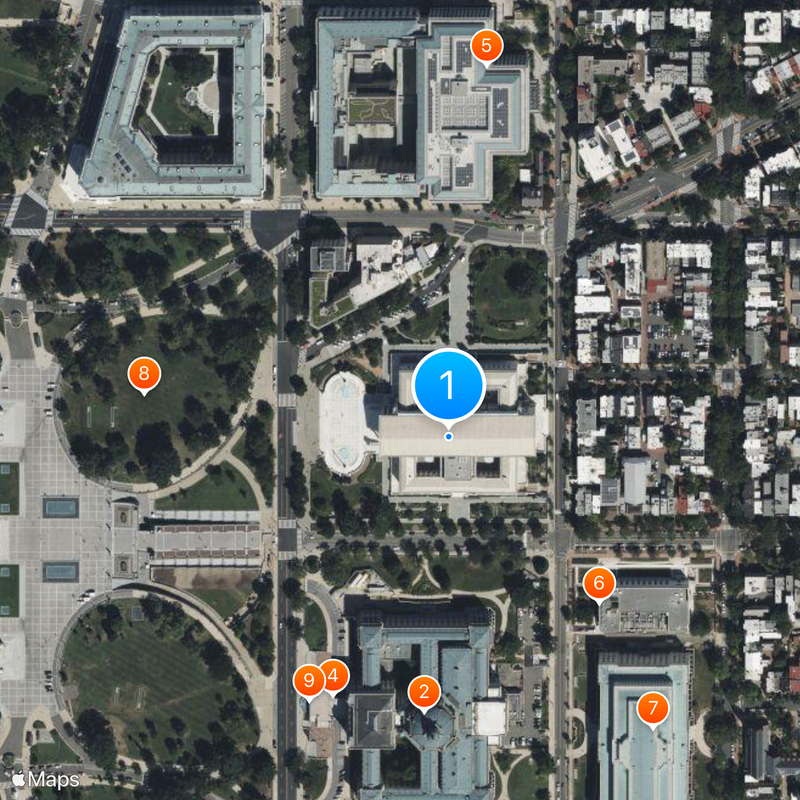 United States Supreme Court Building Karte